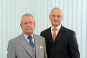 Honorary chairman Hans Peter Stihl with his son, Dr. Nikolas Stihl, who will assume the chairmanship of the STIHL Group´s advisory and supervisory boards on July 1, 2012.