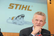 STIHL Chairman of the Executive Board Dr. Bertram Kandziora at the production site in Waiblingen