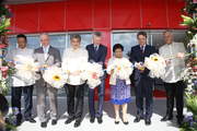 Philippine Secretary Adrian S. Cristobal jr. with supervisory board chairman Dr. Nikolas Stihl, STIHL executive board chairman Dr. Bertram Kandziora and ZAMA Philippines vice president Dr. Karsten Wagner at the opening ceremony.