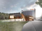 STIHL will be investing some EUR 54 million in its Waiblingen founding company. This project will create a group of buildings, which includes a complete makeover of the existing administration building and the new STIHL brand world. Photo: BFK Architekten