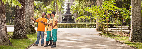 Young Trainees in Rio de Janeiro‘s Botanical Garden