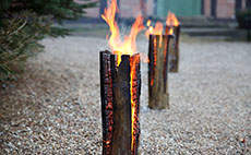 Swedish fire log DIY