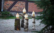 Wooden candlesticks DIY
