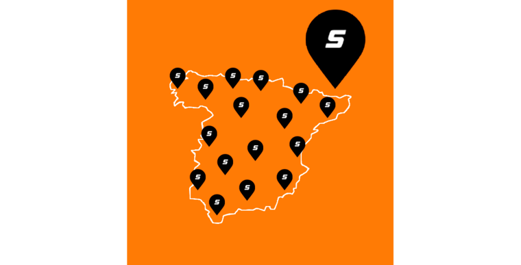 Graph of a map with bubbles for STIHL Dealer locations